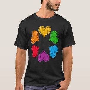 Camiseta Lgbt Rainbow Guay Lip Heartbeat Gay Pride Lgbt Rai