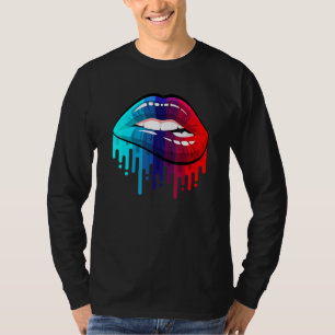 Camiseta Lgbt Rainbow Lips Orgullo Gay Lesbiana