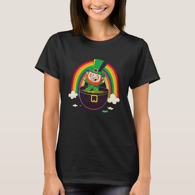 Camiseta LGBT Rainbow Supporter Gay St Patricks Day  3 (Anverso)