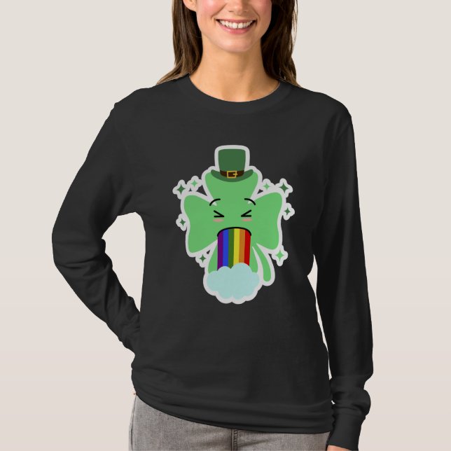 Camiseta LGBT Shamrock Drinking St Patricks Paddys Day Team (Anverso)