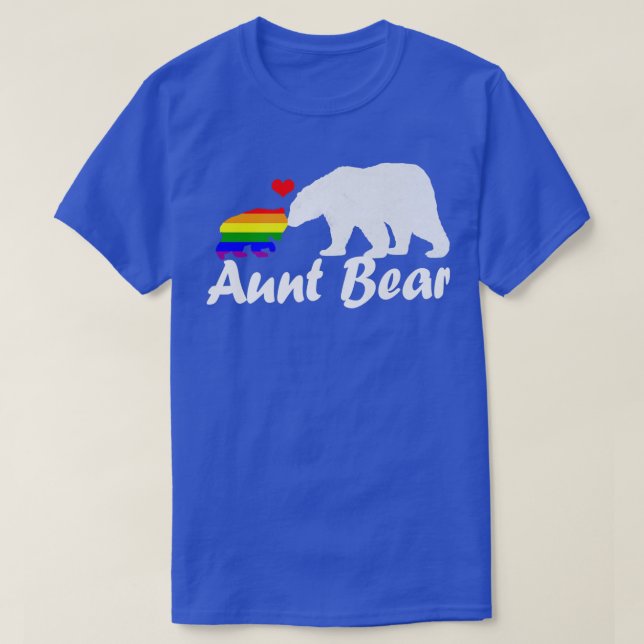 Camiseta Lgbt Tía Oso Orgullo Gay Derechos Iguales Arcoiris (Diseño del anverso)