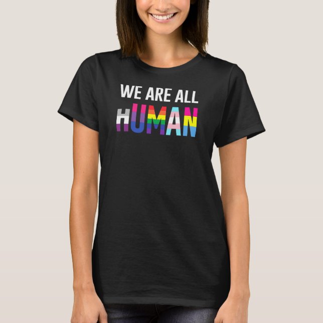 Camiseta Lgbt Todos Somos Humanos (Anverso)