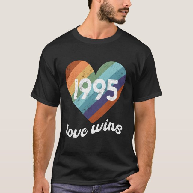 Camiseta Lgbti Support 1995 Love Wins (Anverso)