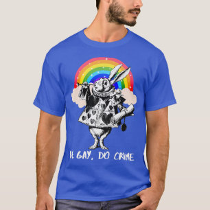 Camiseta LGBTQ Alice-In-Wonderland White Rabbit - Be Gay Do
