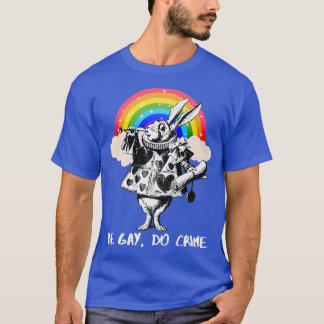 Camiseta LGBTQ Alice-In-Wonderland White Rabbit - Be Gay Do