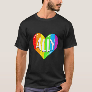 Camiseta Lgbtq Ally Para Hombres Orgullo Gay Niños 1