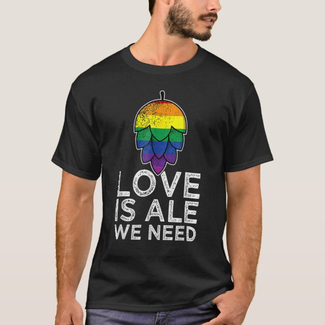 Camiseta Lgbtq Amas Al Arcoiris Es Ale Necesitamos Orgullo  (Anverso)