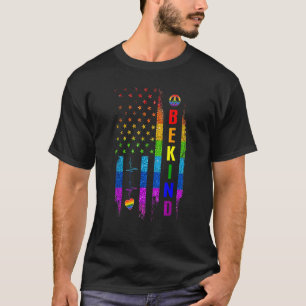 Camiseta Lgbtq Be Kind Gay Pride Lgbt Arcoiris Bandera Esta