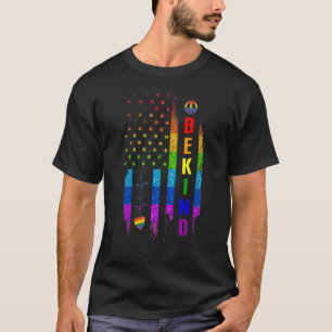 Camiseta Lgbtq Be Kind Gay Pride Lgbt Arcoiris Bandera Esta