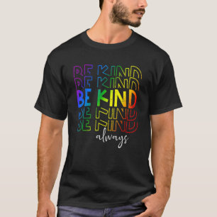 Camiseta Lgbtq Be Kind Gay Pride Lgbt Tie Dye Flag Retro Vi