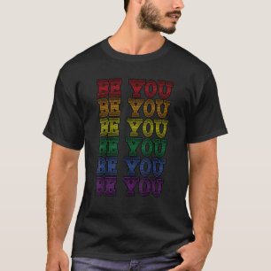 Camiseta Lgbtq Be You Gay Pride Lgbt Ally Rainbow 1