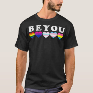 Camiseta LGBTQ Be You Gay Prige LGBT Ally Rainbow Flag Retr