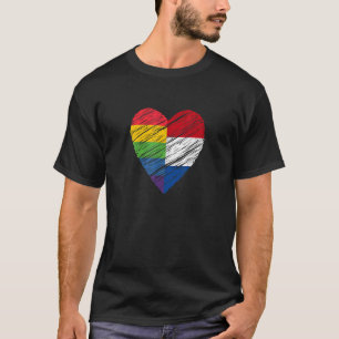 Camiseta Lgbtq Corazón De Orgullo Gay Holandés Para Gays Y