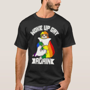 Camiseta Lgbtq Despertó A Gay De Nuevo Sloth