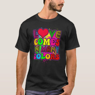 Camiseta LGBTQ, el amor viene en muchos colores, orgullo ar