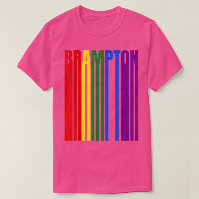 Camiseta LGBTQ Flag Corols Brampton Canada - Canadian Pride (Diseño del anverso)
