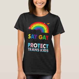 Camiseta Lgbtq Florida Gay Diré Gay Y Yo Protegeremos