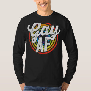 Camiseta Lgbtq Gay Af Orgullo Lgbt Ally Bandera Arcoiris Re