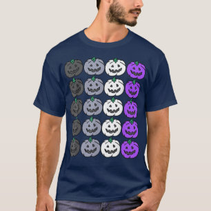 Camiseta Lgbtq Graciosa De Calabaza De Halloween Aseual Par