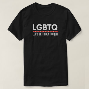 Camiseta LGBTQ Hagamos que Biden deje de ser gracioso contr