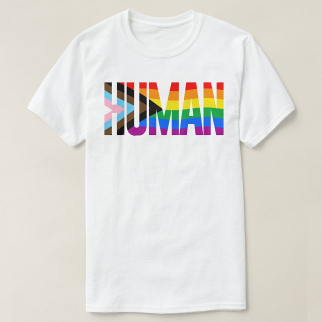 CAMISETA LGBTQ HUMAN (Diseño del anverso)