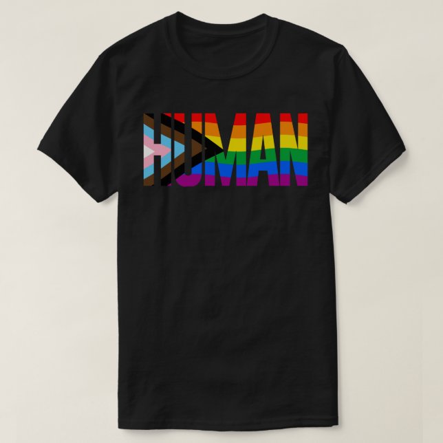 CAMISETA LGBTQ HUMAN (Diseño del anverso)