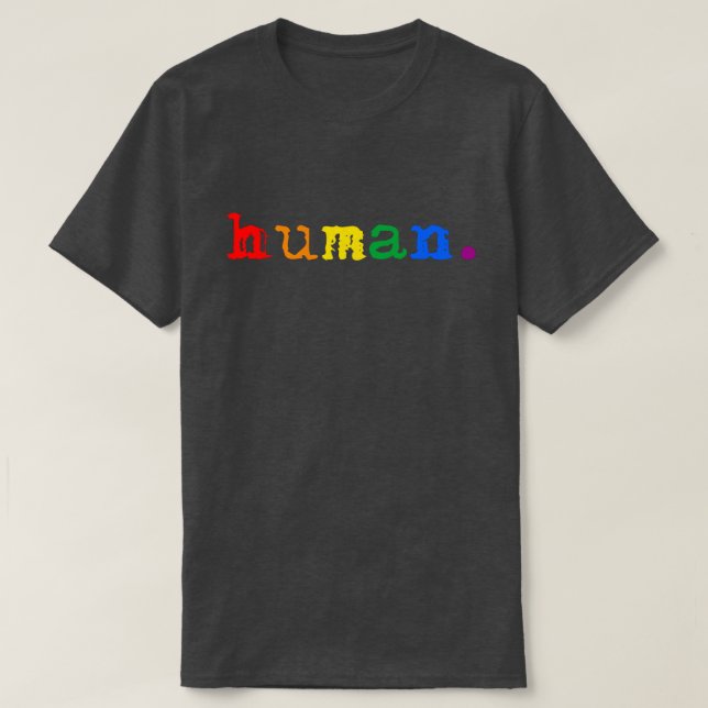Camiseta LGBTQ+ Humano (Diseño del anverso)
