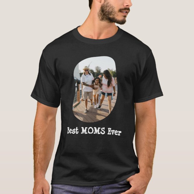 Camiseta LGBTQ Las mejores madres de Personalizado lesbiana (Anverso)