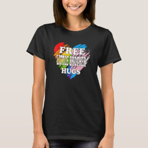 Camiseta Lgbtq Libertad Hermano Pequeño Abrazo Orgullo Gay