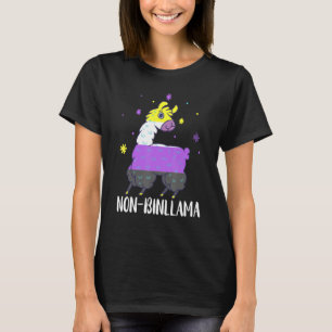 Camiseta LGBTQ Llama no binario Bandera no binaria LGBT Gén