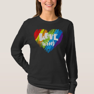 Camiseta Lgbtq Love Gay Pride Lgbt Ally Heart Rainbow