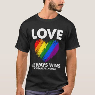 Camiseta Lgbtq Love Siempre Ganó El Arcoiris Lgbt Todos Som