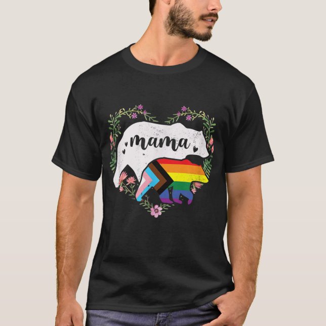 Camiseta Lgbtq Mama Osa Progreso Bandera Del Orgullo Gay Ig (Anverso)