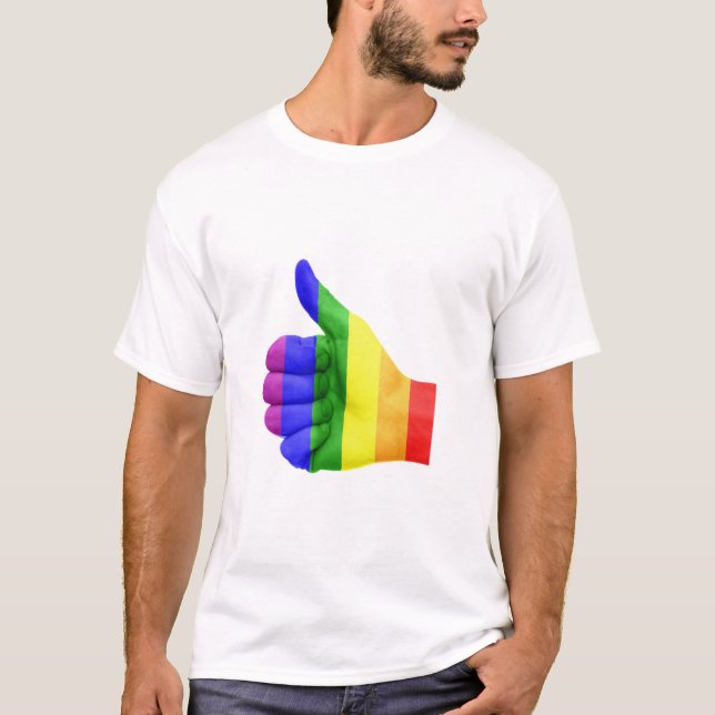 Camiseta LGBTQ manosea con los dedos encima de la mano del (Anverso)