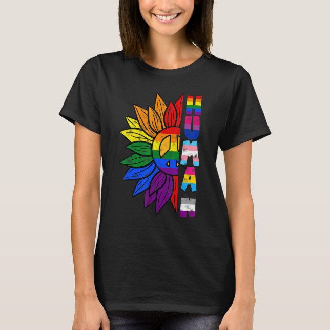 Camiseta Lgbtq Orgullo Gay Alía Humana Igualdad Bi Bisexual (Anverso)