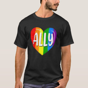 Camiseta Lgbtq Orgullo Gay Lgbt Ally Bandera Arcoiris Retro
