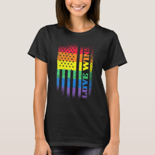 Camiseta Lgbtq Orgullo Igualdad Gay Arcoiris Bandera Estado