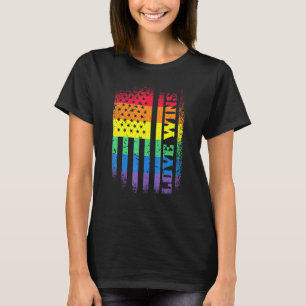 Camiseta Lgbtq Orgullo Igualdad Gay Arcoiris Bandera Estado