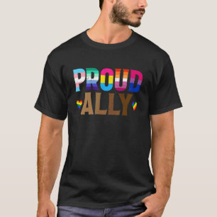 Camiseta Lgbtq Orgullo Negro Orgullo Aliado Lesbiana Gay Bi