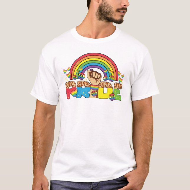 Camiseta LGBTQ - Orgullo y arcoiris (Anverso)