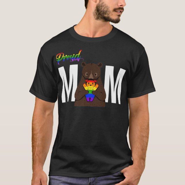Camiseta LGBTQ Orgullosa mamá Bear Premium (Anverso)