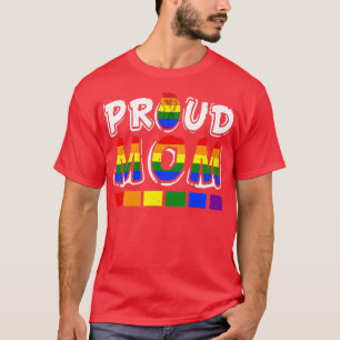 Camiseta LGBTQ Orgullosa mamá Gay Lesbiana LGBT Puño Arcoir