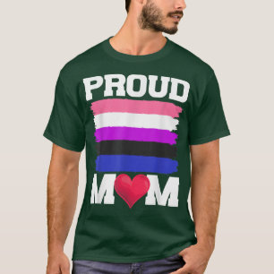 Camiseta LGBTQ Orgullosa Mamá Gémosle Mes de Orgullo Gay Eq