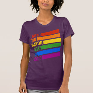 Camiseta LGBTQ Por el Alcalde Pete 2020