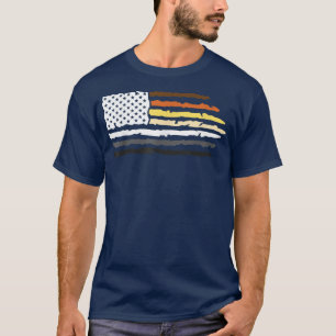 Camiseta LGBTQ Por El Orgullo Gay Mes Bandera Estadounidens