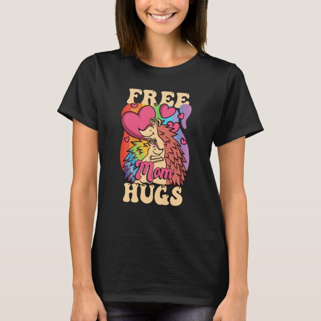 Camiseta LGBTQ Pride Month Mom LGBT Free Mom Hugs (Anverso)