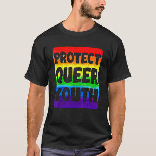 Camiseta Lgbtq Protege el Orgullo Gay Juvenil Queer Mes Arc