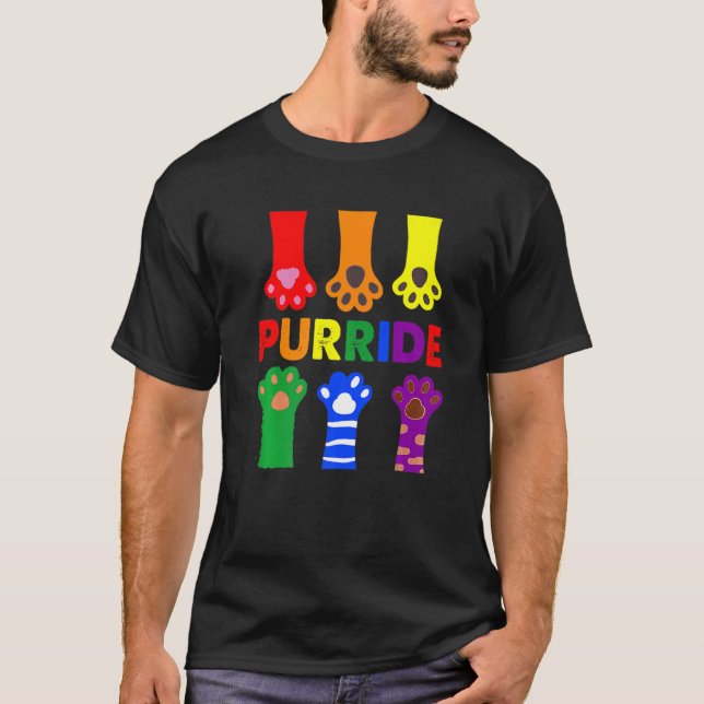 Camiseta Lgbtq Purride Ally Gay Orgullo Gay Bandera Arcoiri (Anverso)