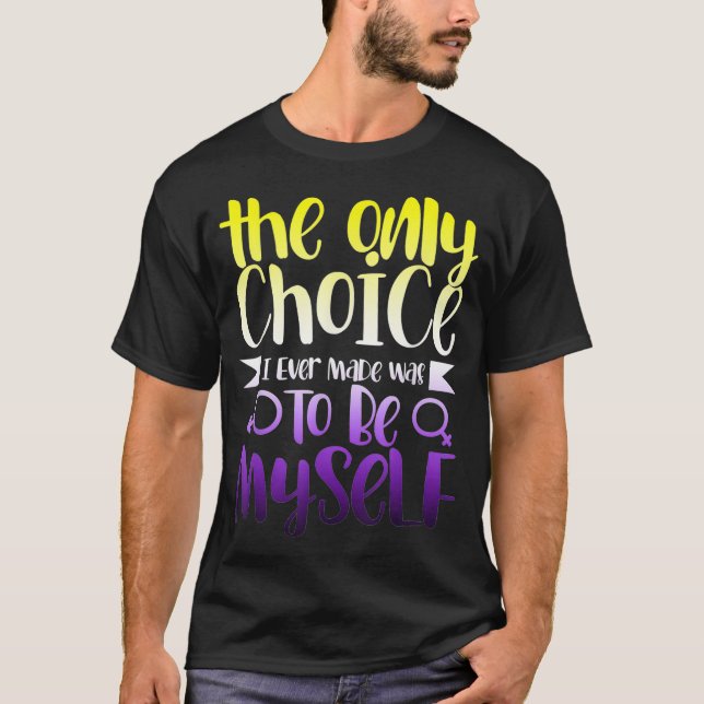 Camiseta LGBTQ Queer Nonbinary Identity Androgynous Non Bin (Anverso)