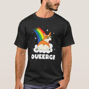 Camiseta Lgbtq Rainbow Cute Corgi Queergi Queer Gay Pride S